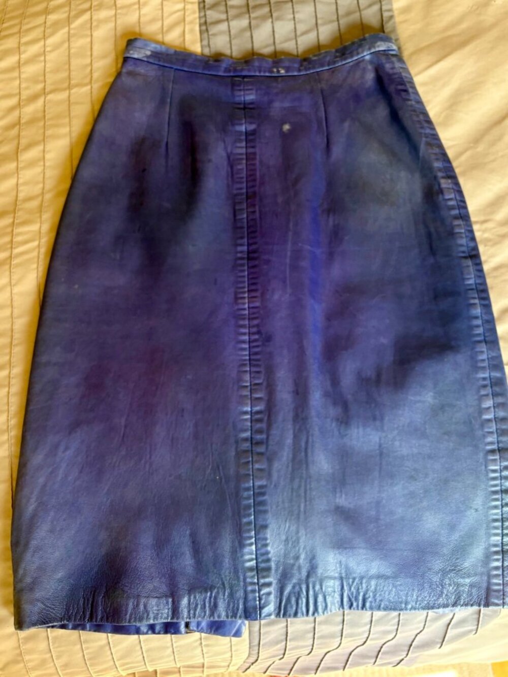 Gorgeous vintage Michael Hoban North Beach Leather skirt, purchased in the late